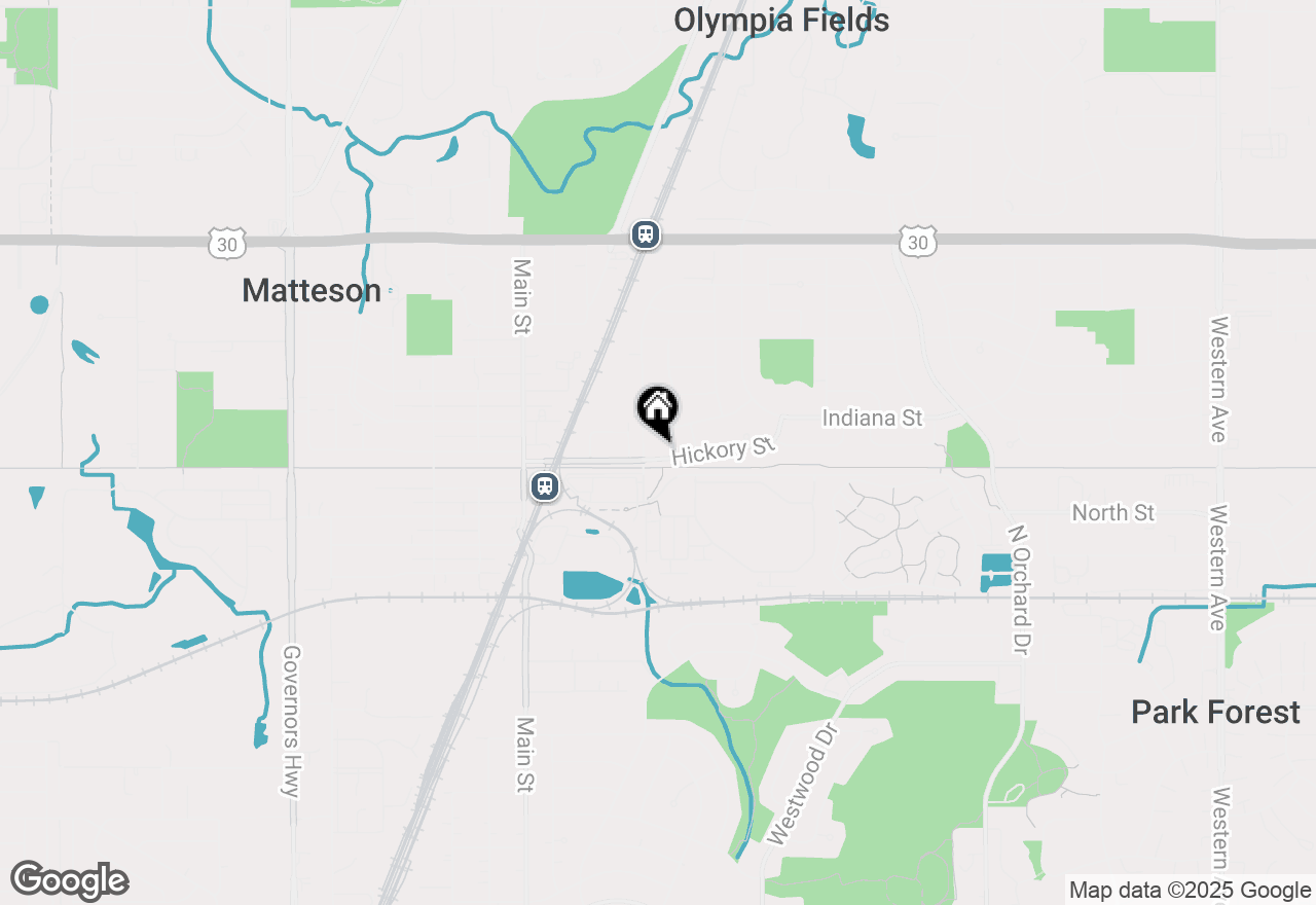 Map of 242 Hickory Street, Park Forest, IL 60466