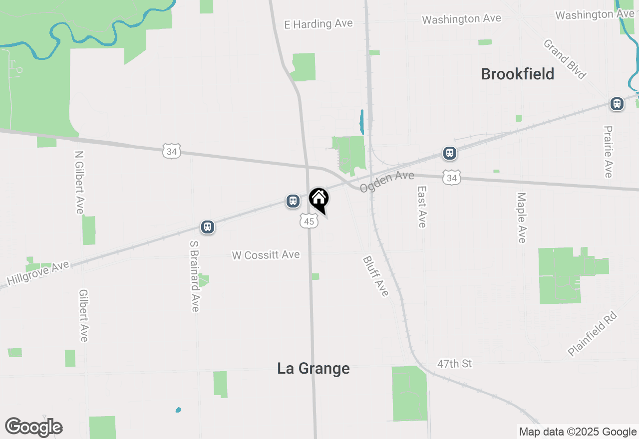 Map of 65 E Harris Avenue #2B, La Grange, IL 60525