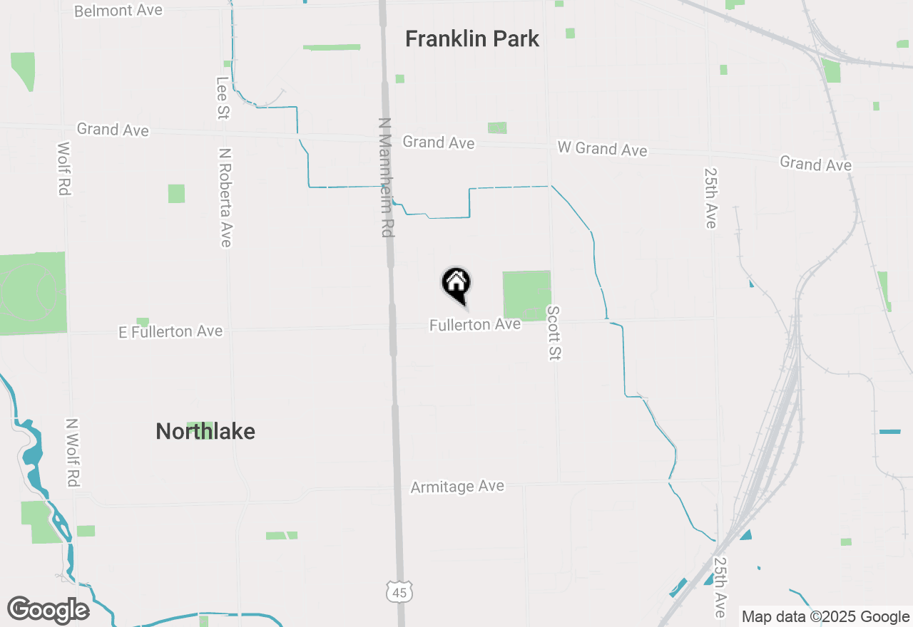 Map of 2417 George Street, Franklin Park, IL 60131