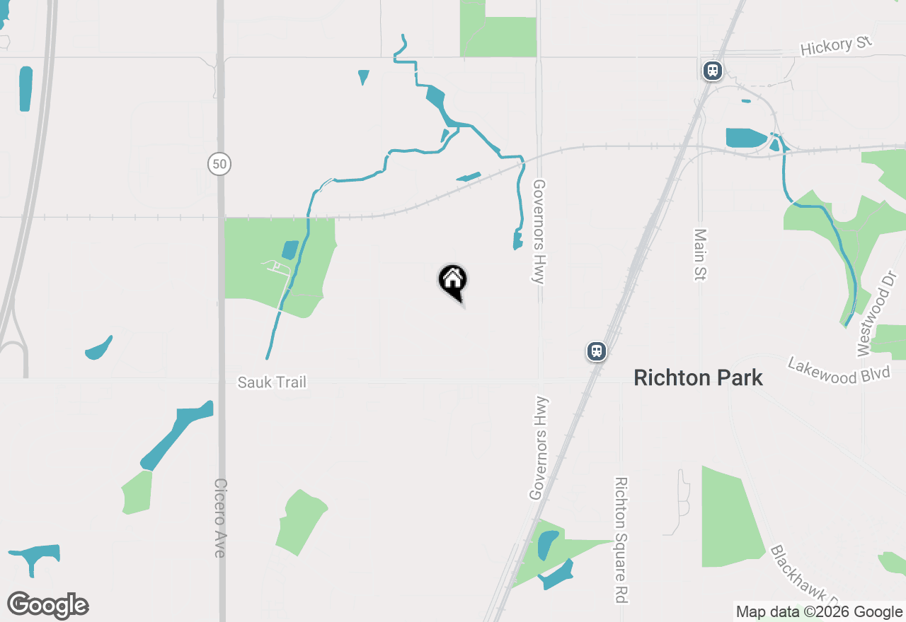 Map of 4210 Birchwood Road, Richton Park, IL 60471