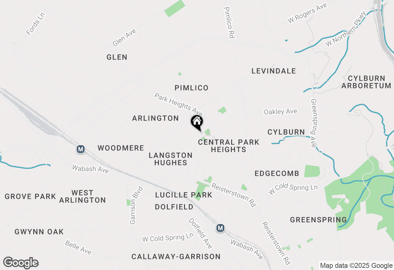 Map of 3304 W Garrison Avenue, Baltimore, MD 21215