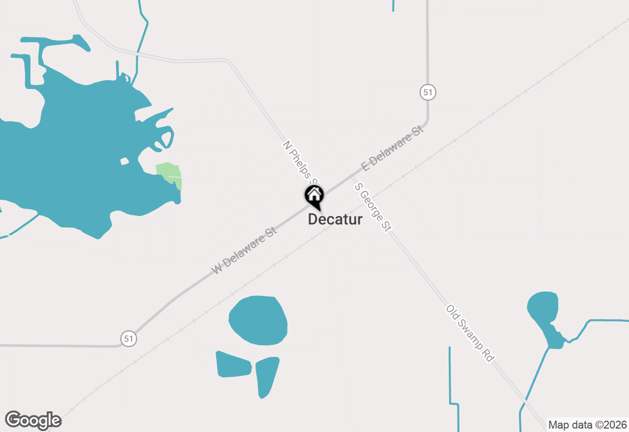 Map of 116 W Sherwood Street, Decatur, MI 49045