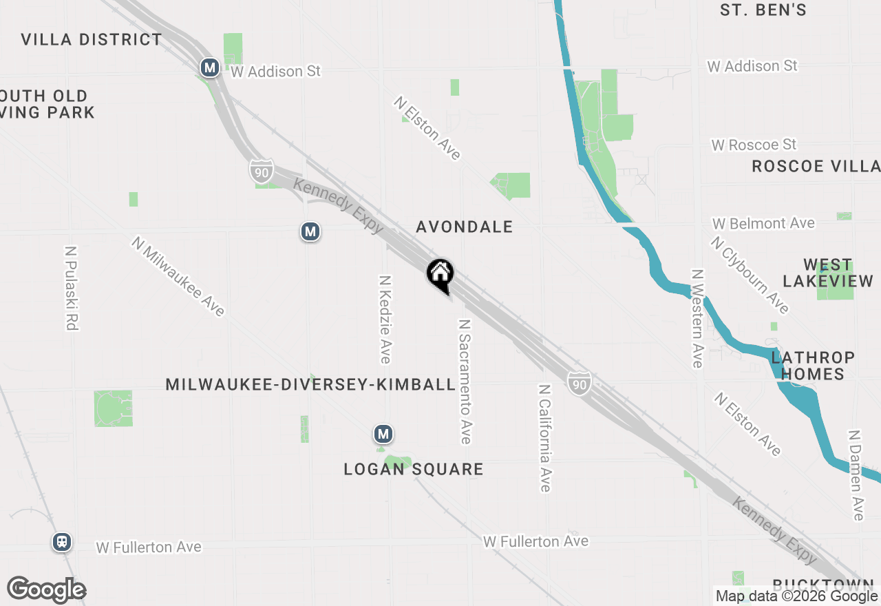 Map of 3040 W Wellington Street #1, Chicago, IL 60618