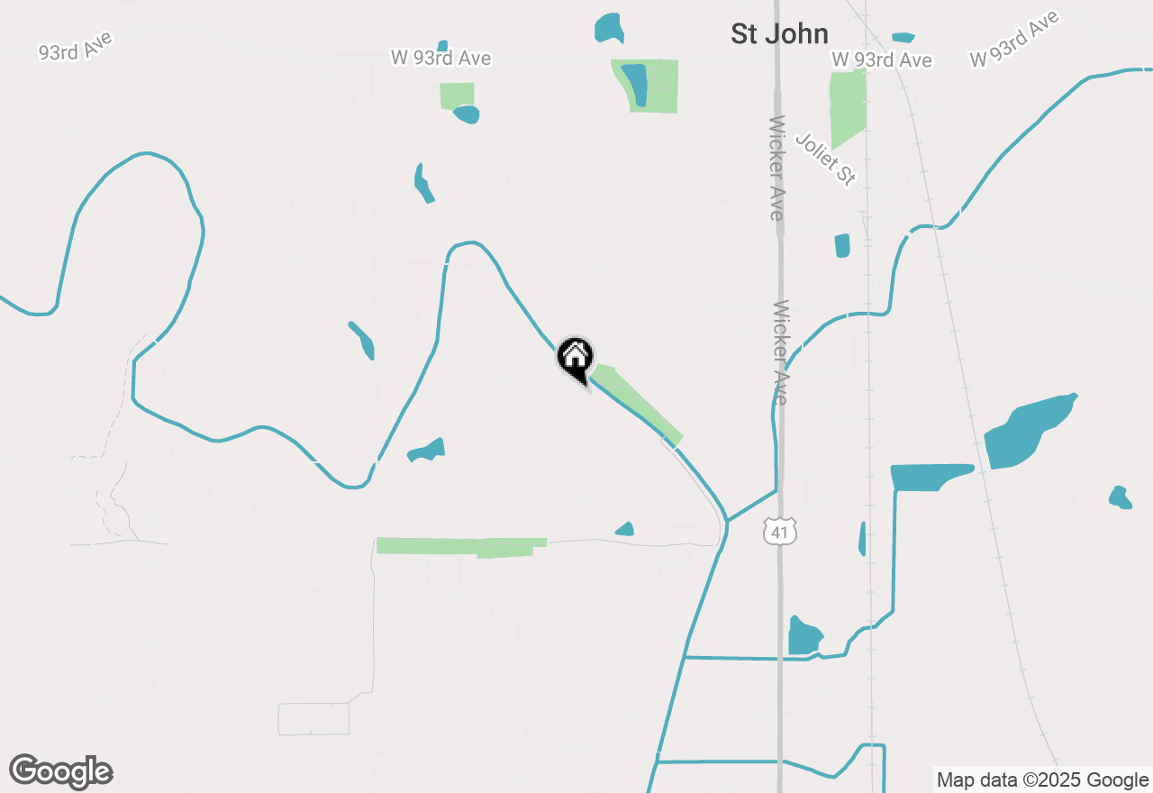 Map of 9966 Olcott Avenue, St. John, IN 46373
