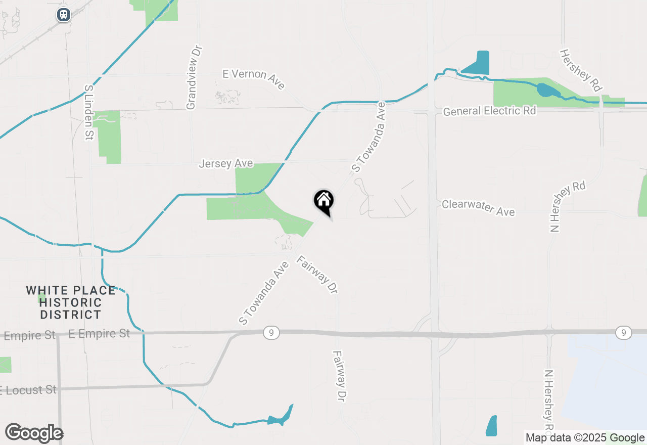 Map of 1 Cherrywood Lane, Bloomington, IL 61701