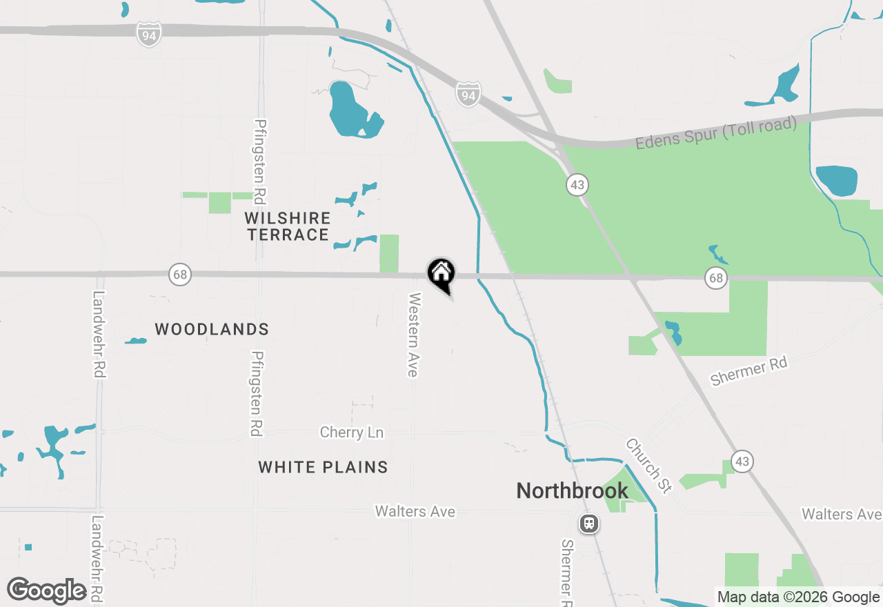 Map of 2348 Ash Lane, Northbrook, IL 60062