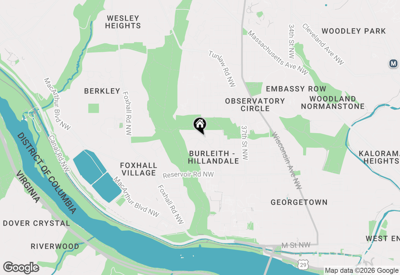 Map of 4015 Mansion Drive Nw, Washington, DC 20007