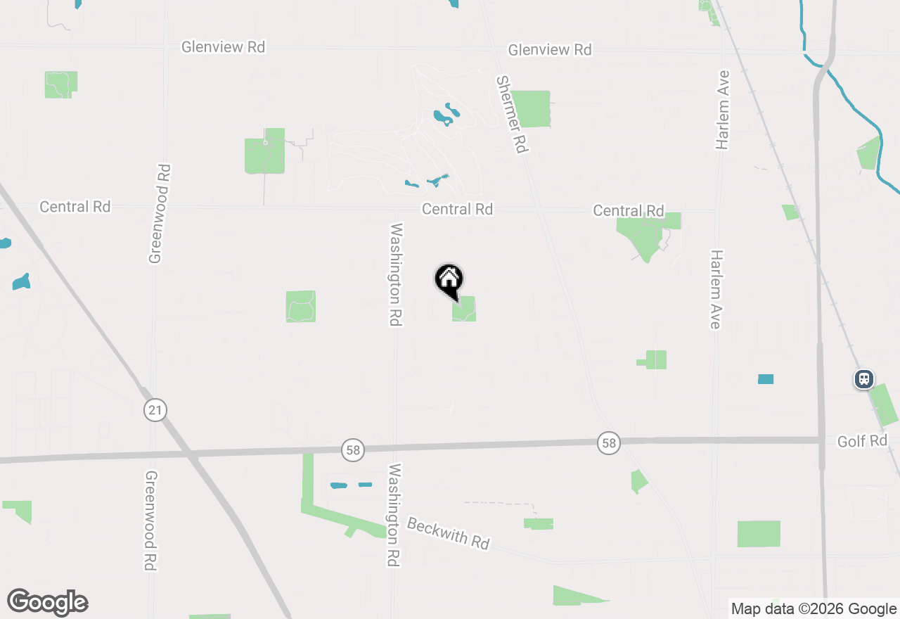 Map of 318 Flora Avenue, Glenview, IL 60025