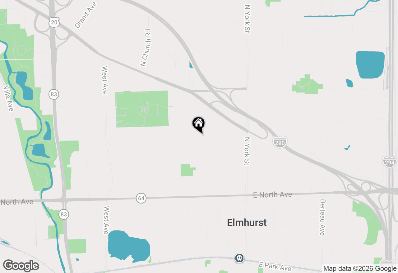 Map of 456 Elm Street, Elmhurst, IL 60126