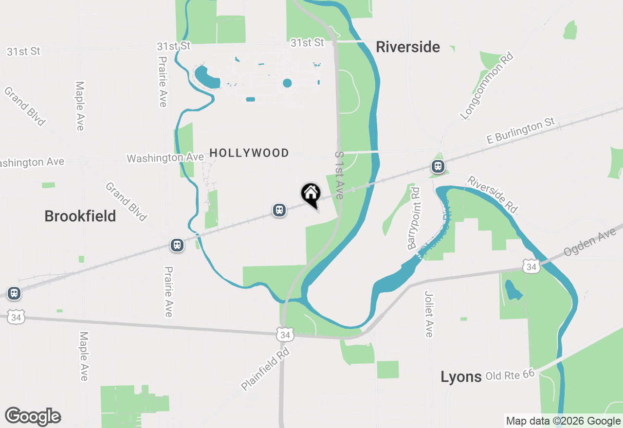 Map of 207 W Quincy Street #GARD, Riverside, IL 60546