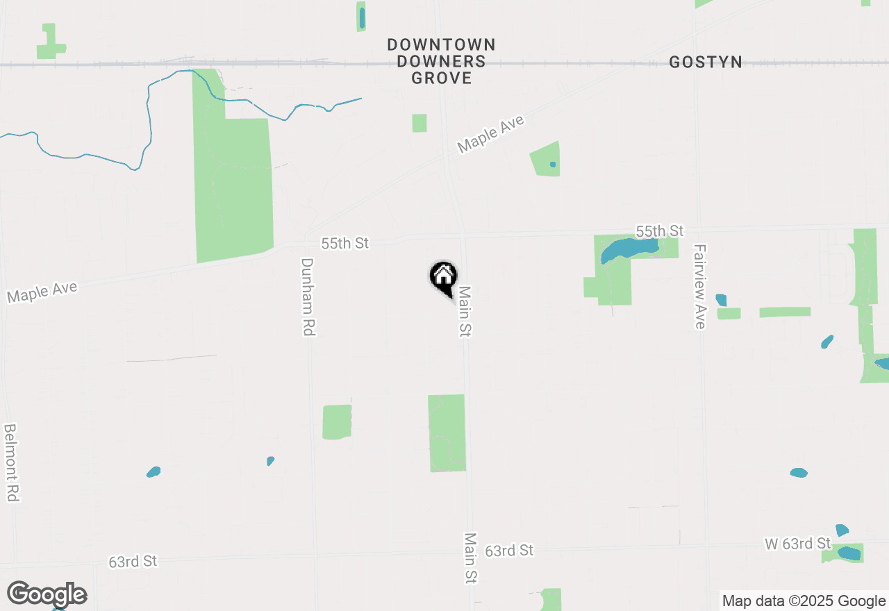 Map of 1024 Blanchard Street, Downers Grove, IL 60516