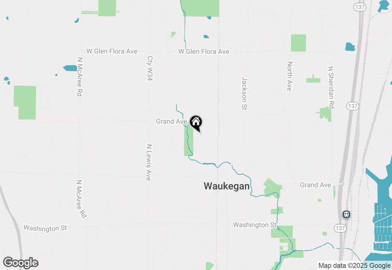 Map of 623 Yeoman Street, Waukegan, IL 60085