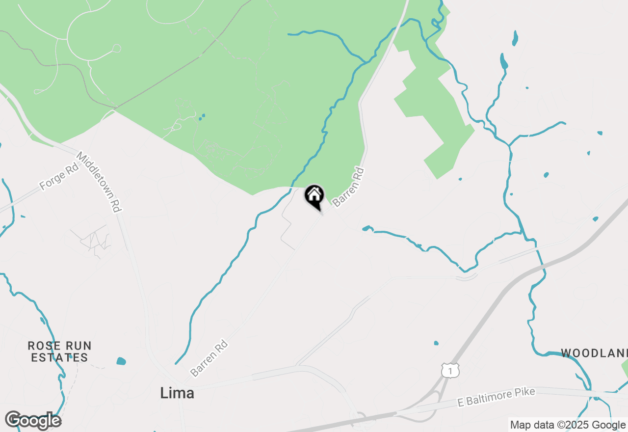 Map of 257 Barren Road, Media, PA 19063
