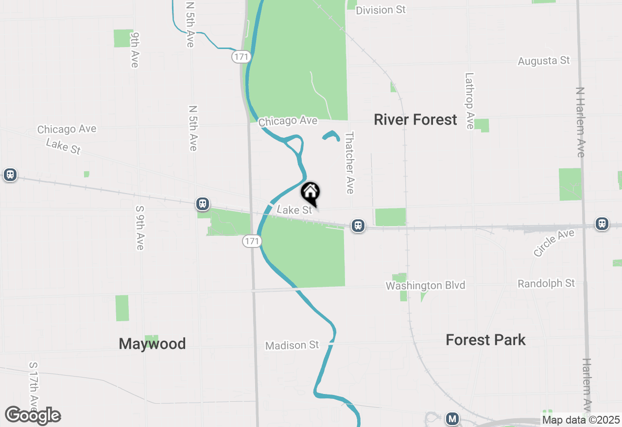 Map of 8201 Lake Street, River Forest, IL 60305