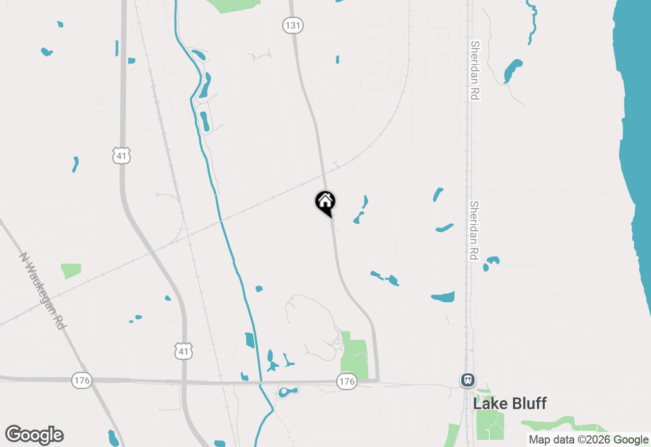 Map of 301 Belle Foret Drive, Lake Bluff, IL 60044