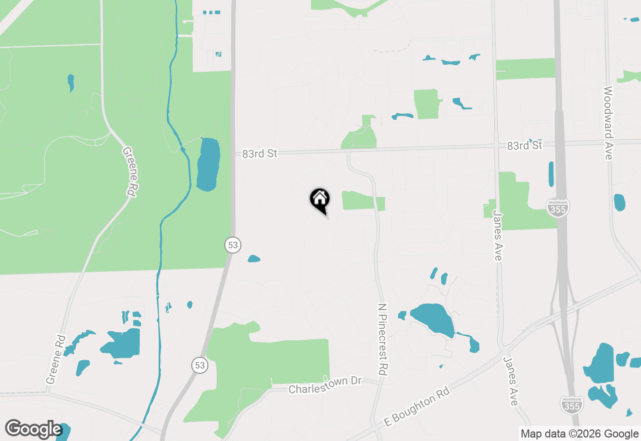Map of 308 Nelson Court, Bolingbrook, IL 60440