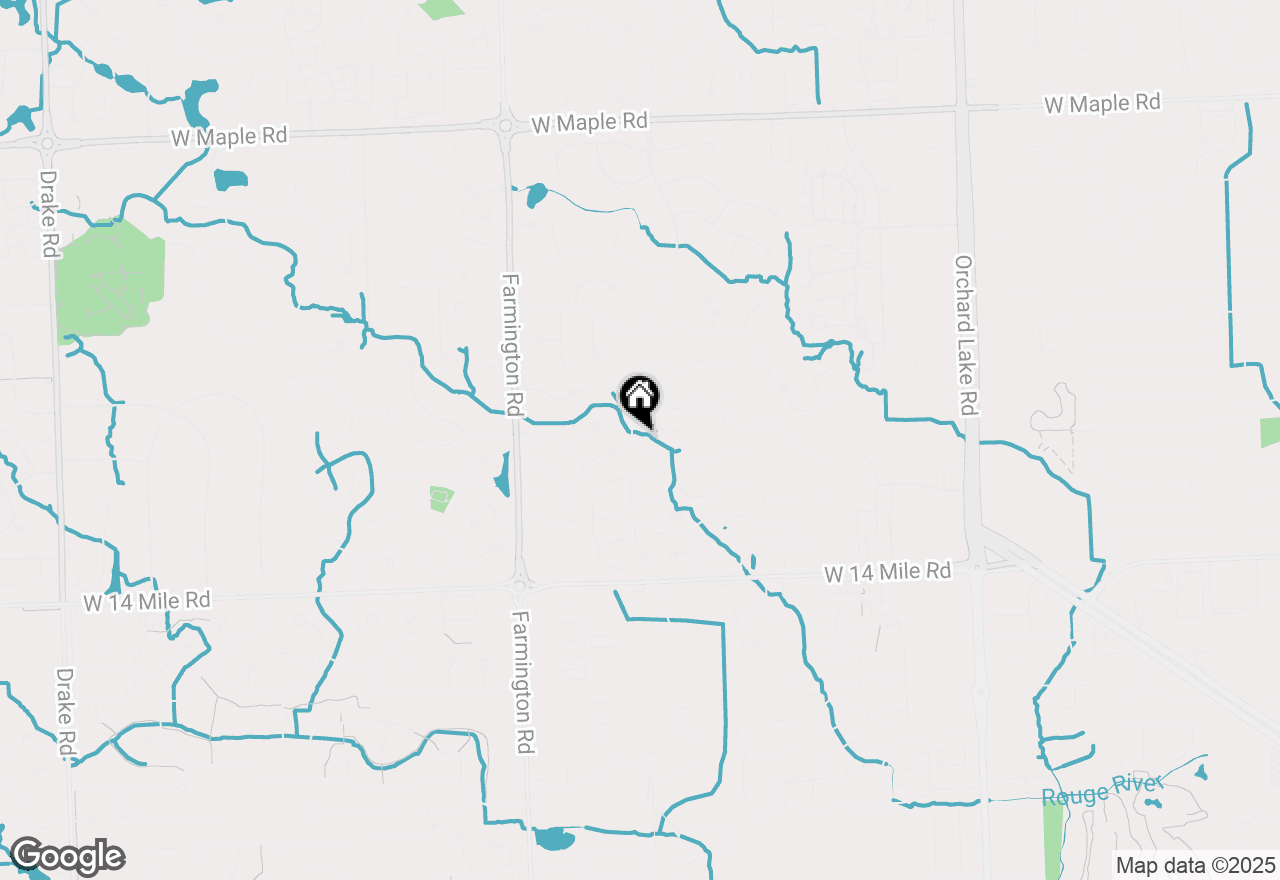 Map of 7113 Creeks Crossing, West Bloomfield, MI 48322