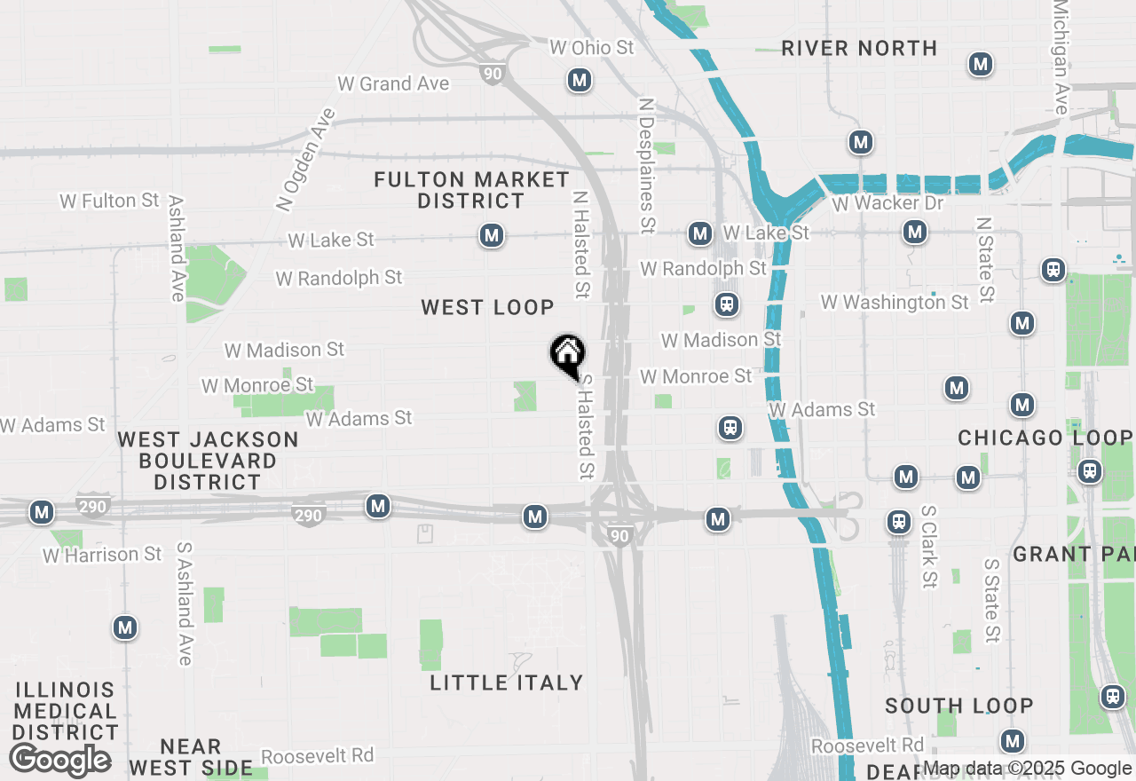 Map of 123 S Green Street #409B, Chicago, IL 60607