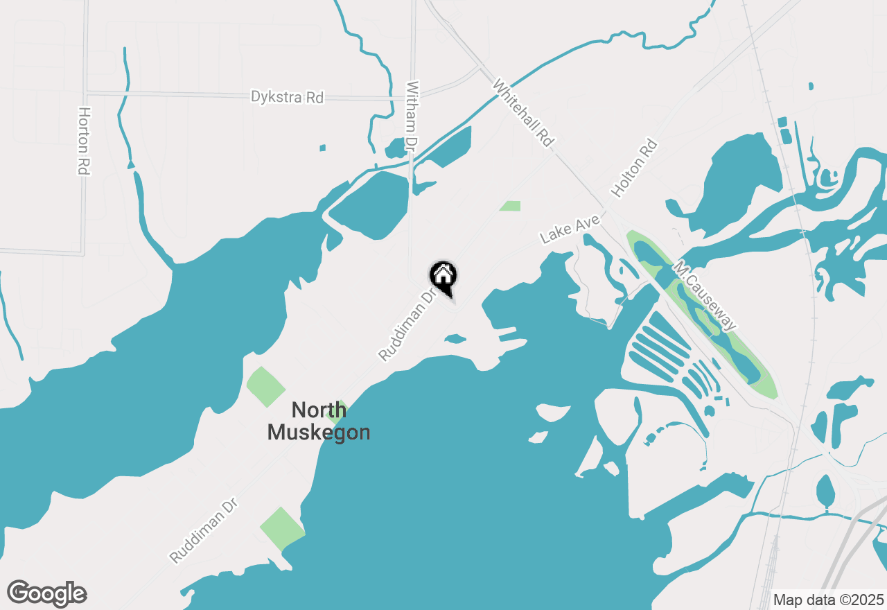 Map of 318 Center Street, North Muskegon, MI 49445