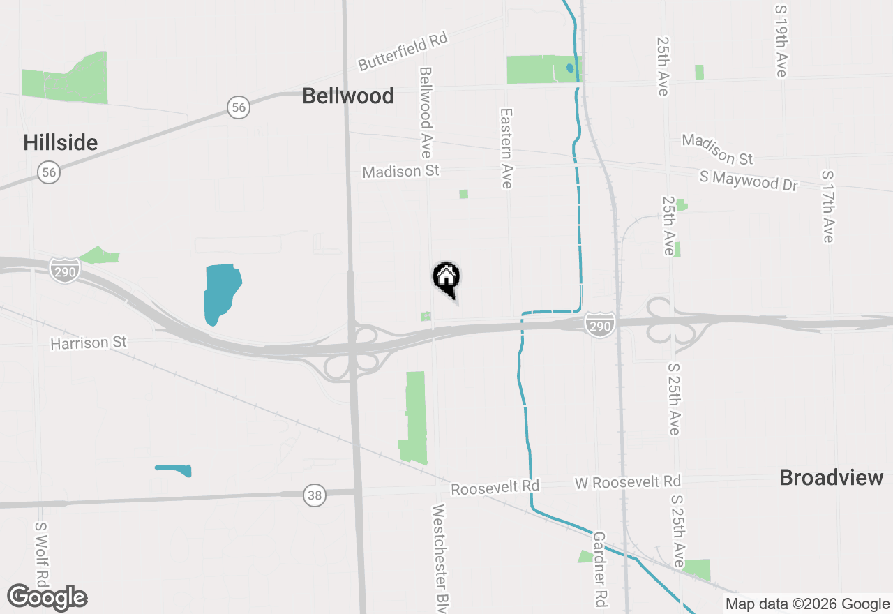 Map of 1118 Bohland Avenue, Bellwood, IL 60104