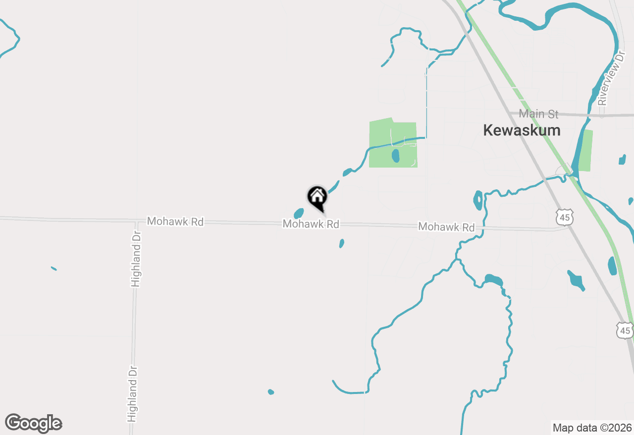 Map of 890 County Highway H, Kewaskum, WI 53040