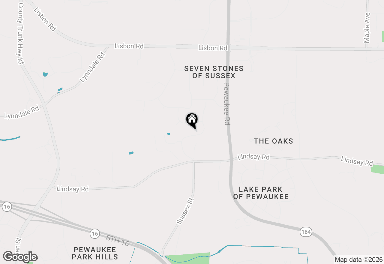Map of 739 Stepping Stone Way, Pewaukee, WI 53072
