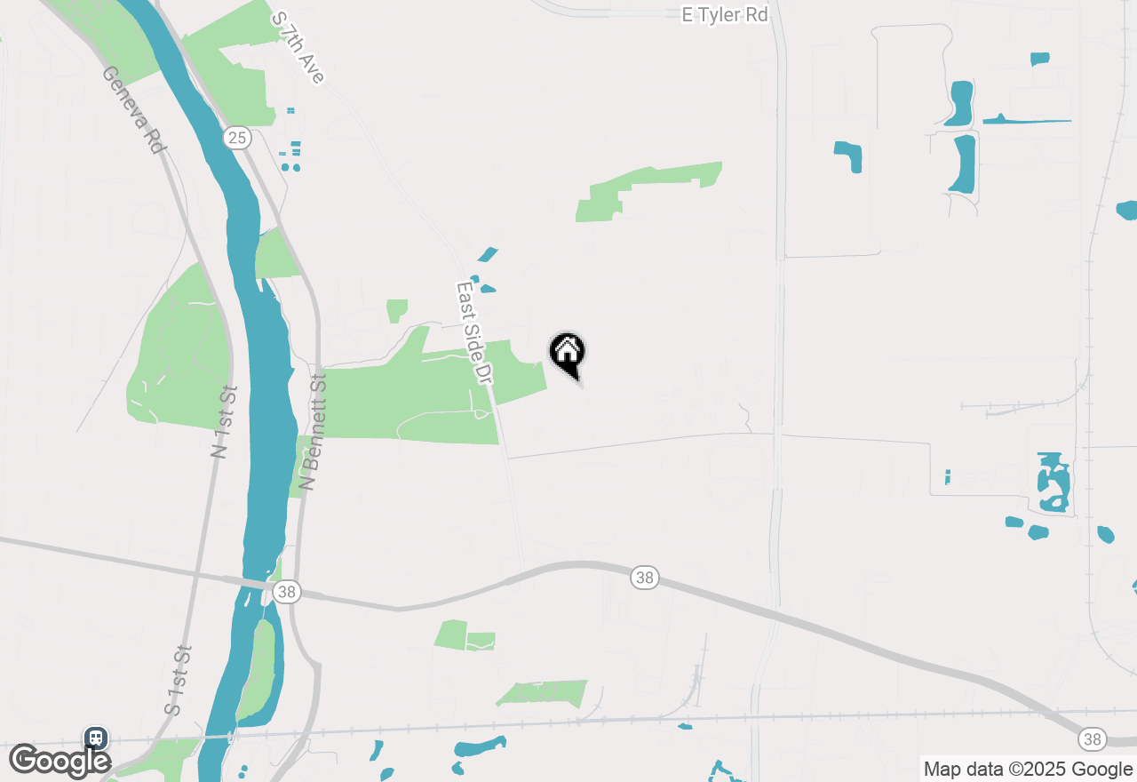 Map of 904 Geneva Drive, Geneva, IL 60134