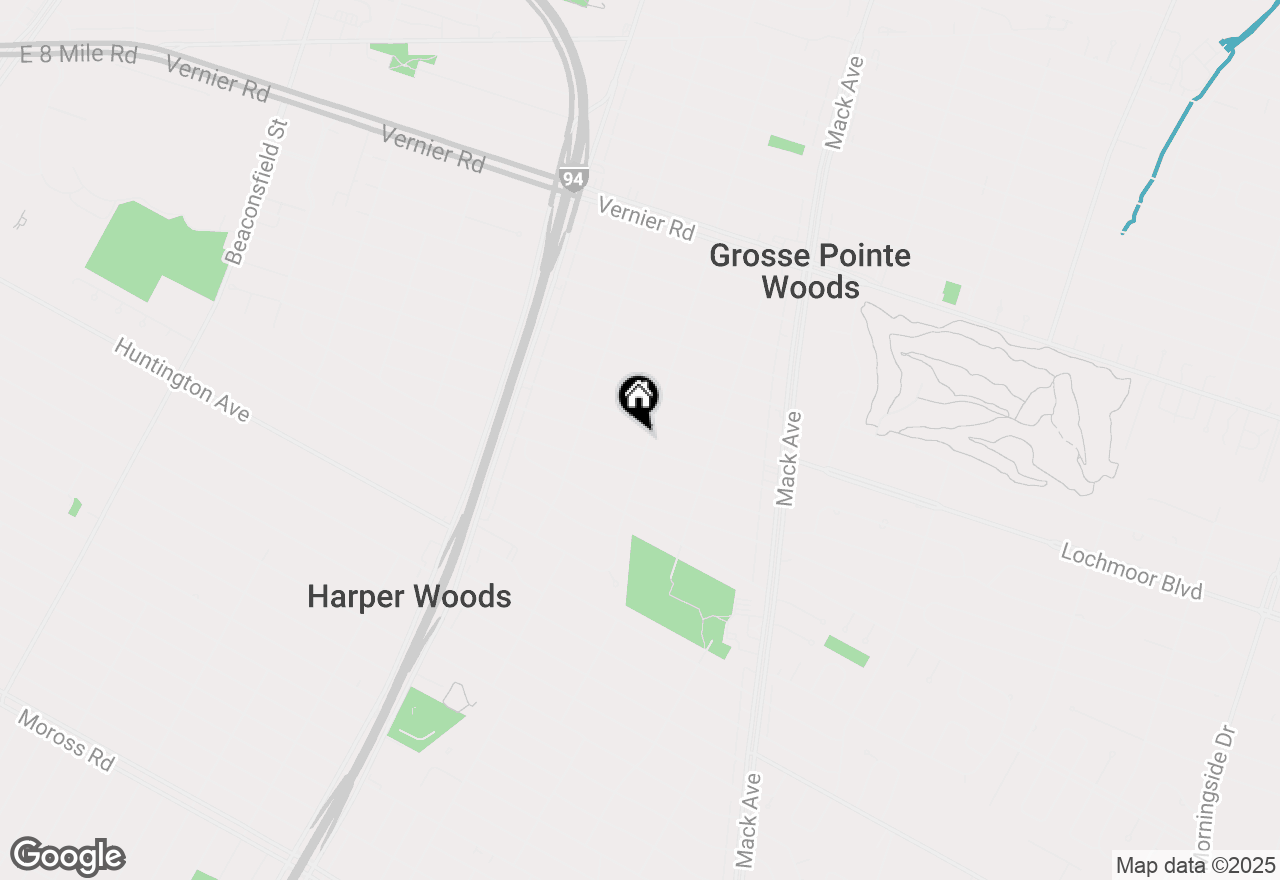 Map of 2108 Hunt Club Drive, Grosse Pointe Woods, MI 48236