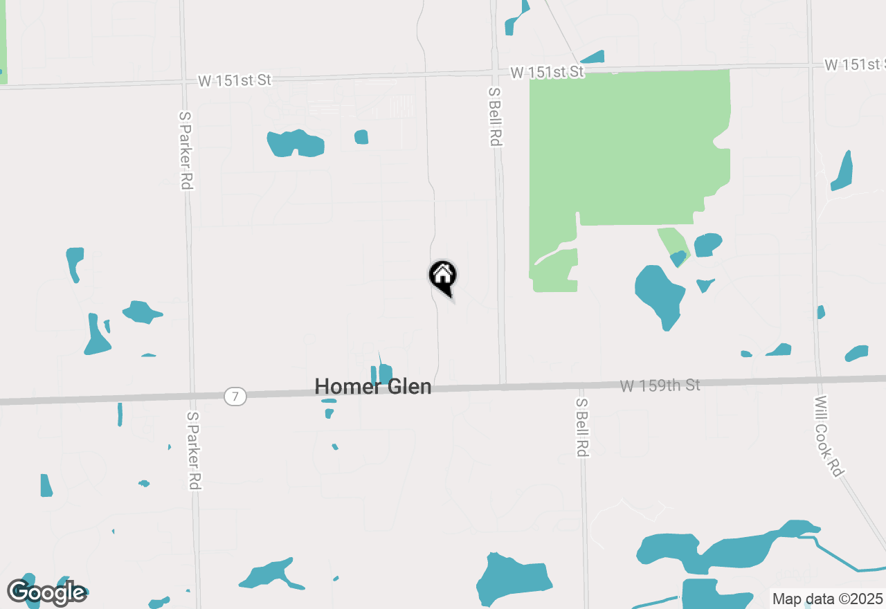 Map of 15656 S Walnut Court, Homer Glen, IL 60491