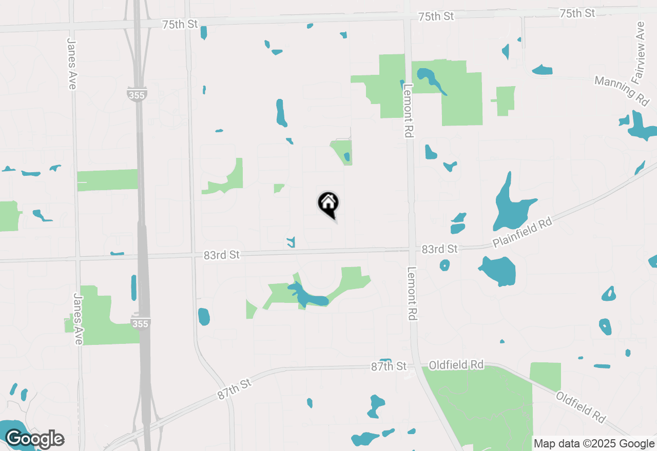 Map of 1216 Redcliffe Street, Woodridge, IL 60517