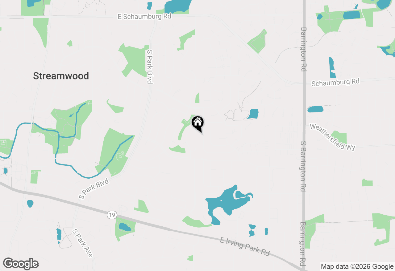 Map of 529 Newberry Drive, Streamwood, IL 60107