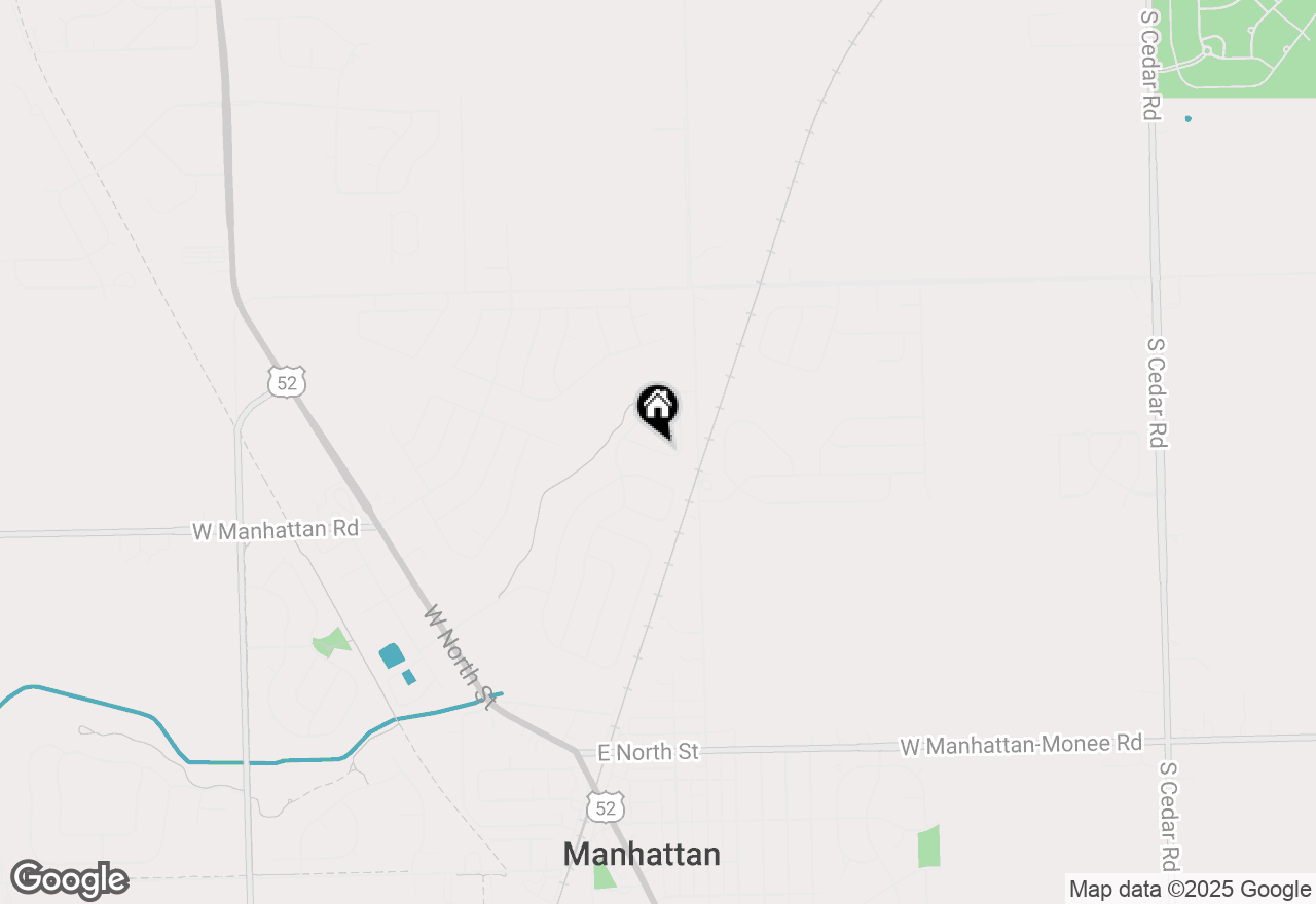 Map of 15335 Kenmare Circle, Manhattan, IL 60442