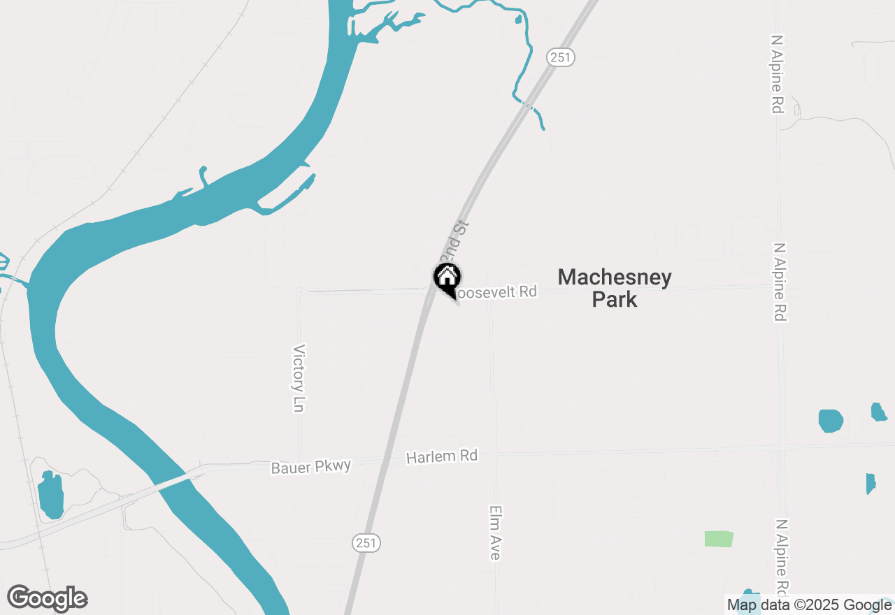 Map of 8432 Ravere Street, Machesney Park, IL 61115