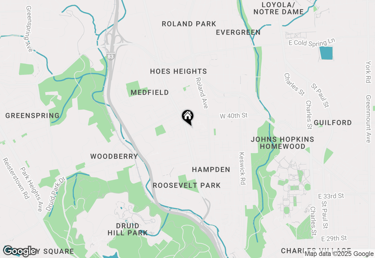 Map of 3915 Falls Road, Baltimore, MD 21211