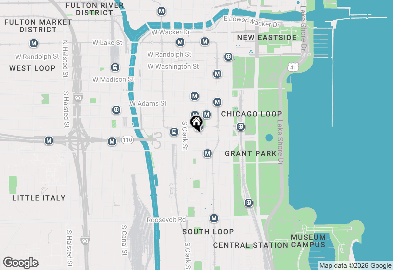 Map of 431 S Dearborn Street #407, Chicago, IL 60605