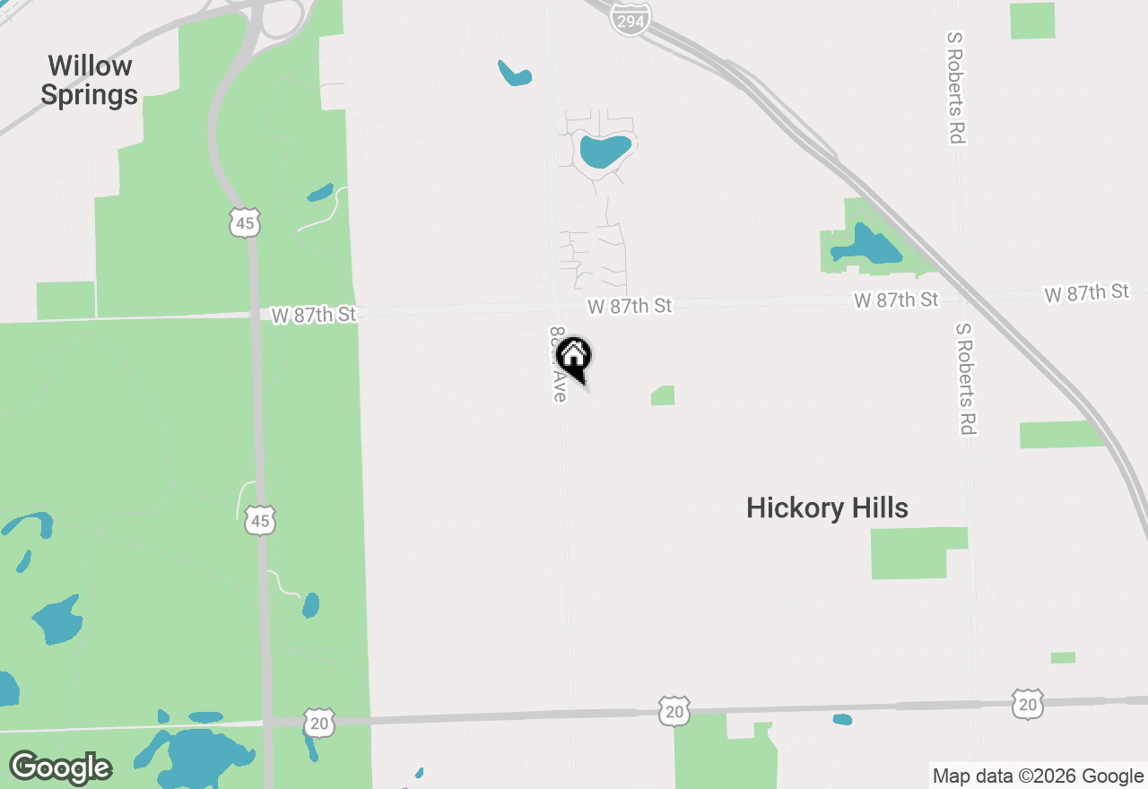 Map of 8832 Pleasant Avenue, Hickory Hills, IL 60457