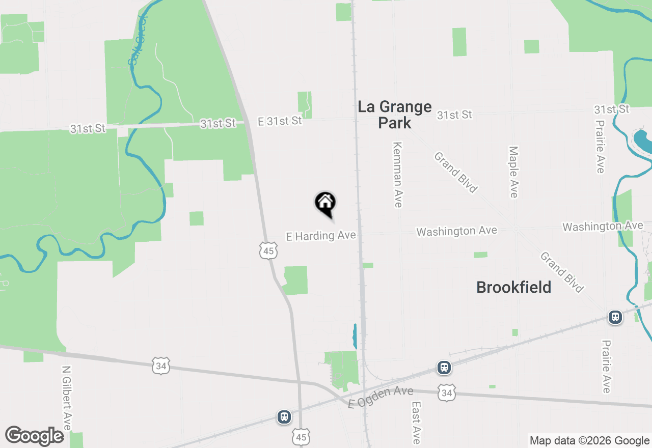 Map of 715 Forest Road, La Grange Park, IL 60526