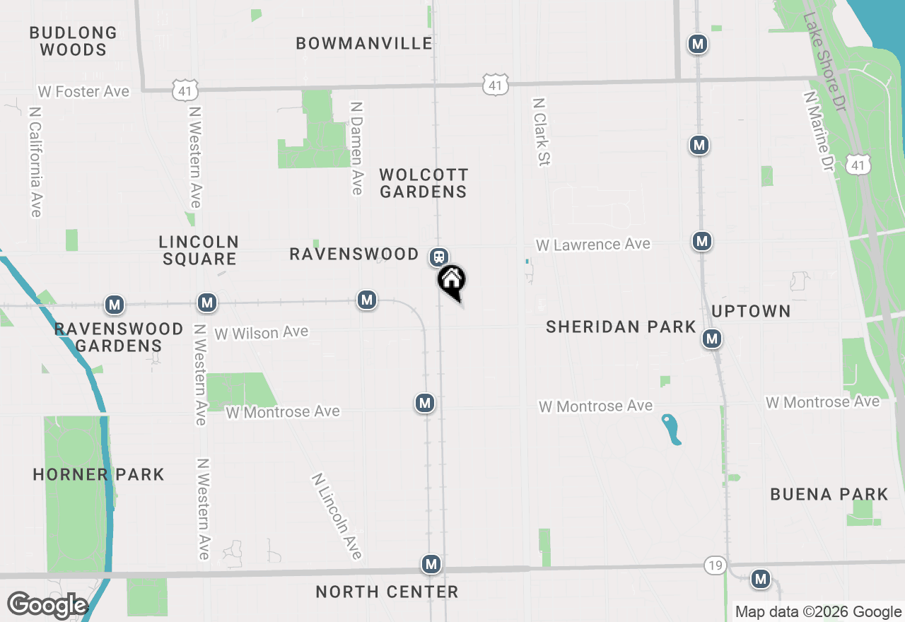 Map of 4619 N Ravenswood Avenue #303A, Chicago, IL 60640