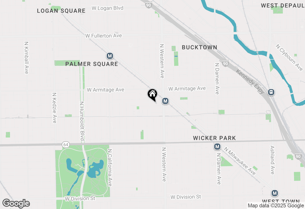 Map of 2451 W Cortland Street #3, Chicago, IL 60647