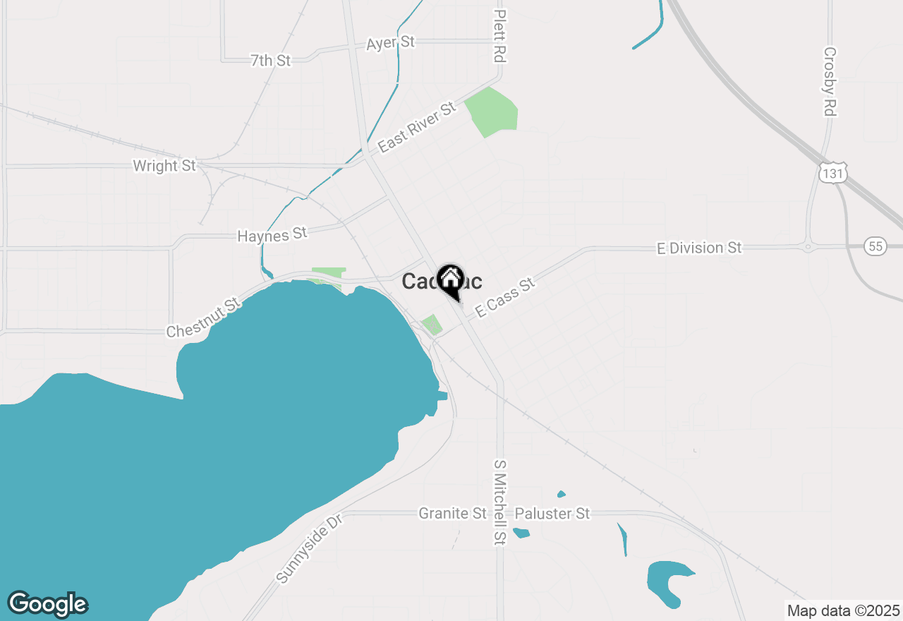 Map of 108 S Mitchell Street, Cadillac, MI 49601