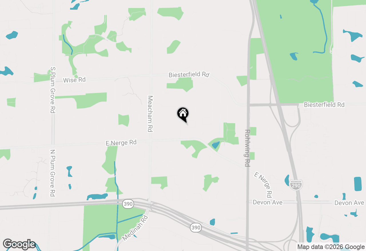 Map of 1110 W Glenn Trail, Elk Grove Village, IL 60007