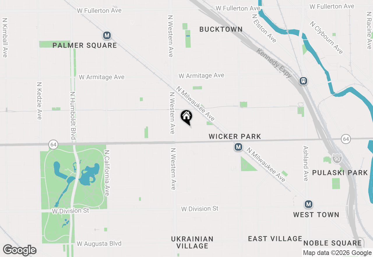 Map of 1650 N Oakley Avenue #CH, Chicago, IL 60647
