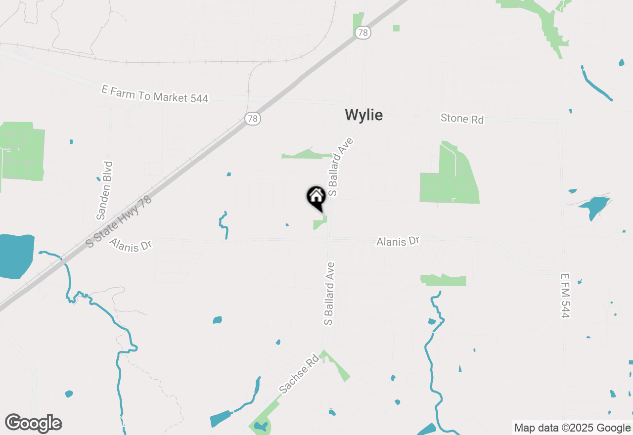 Map of 405 Milford, Wylie, TX 75098