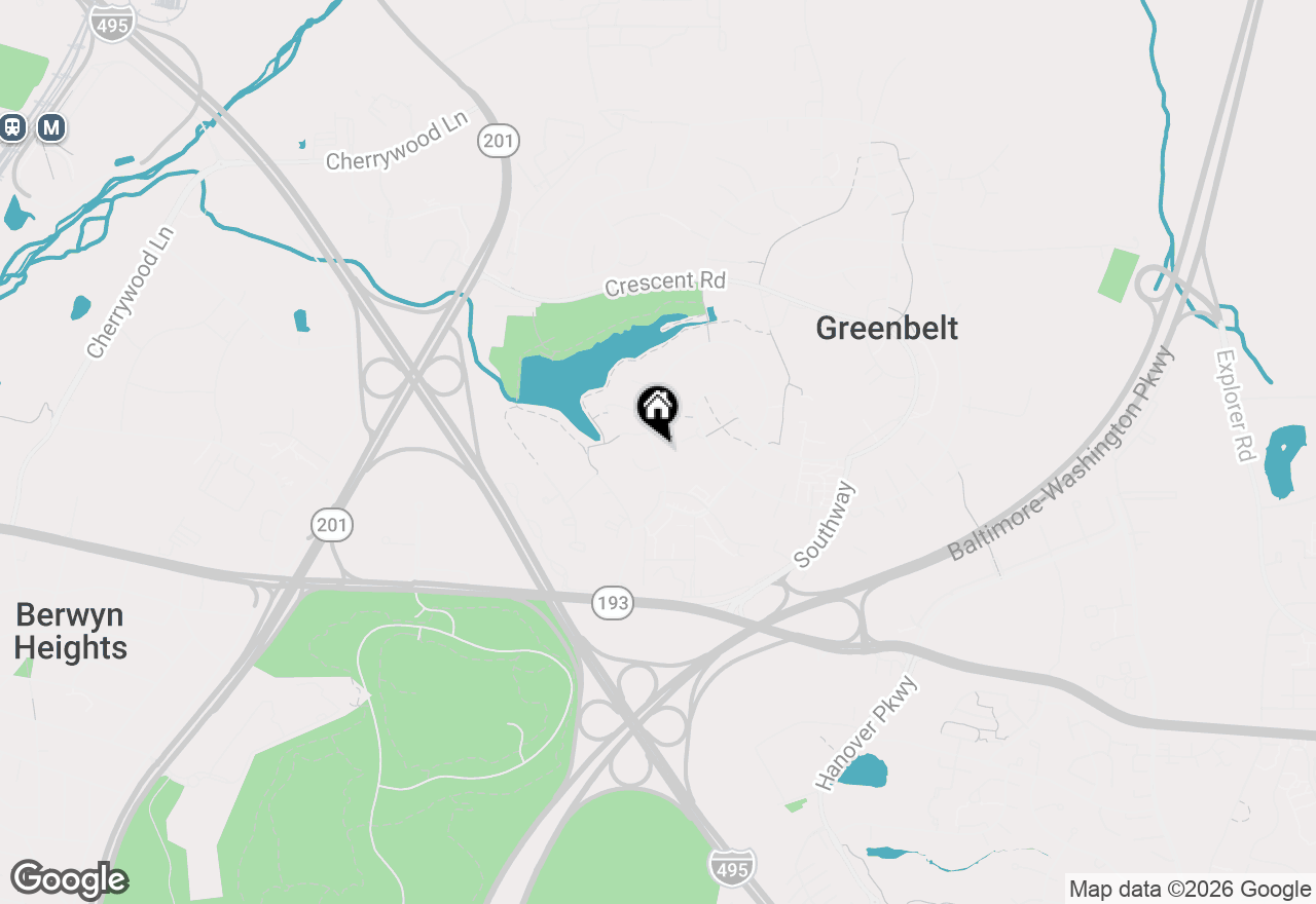 Map of 115 Lakeside Drive, Greenbelt, MD 20770