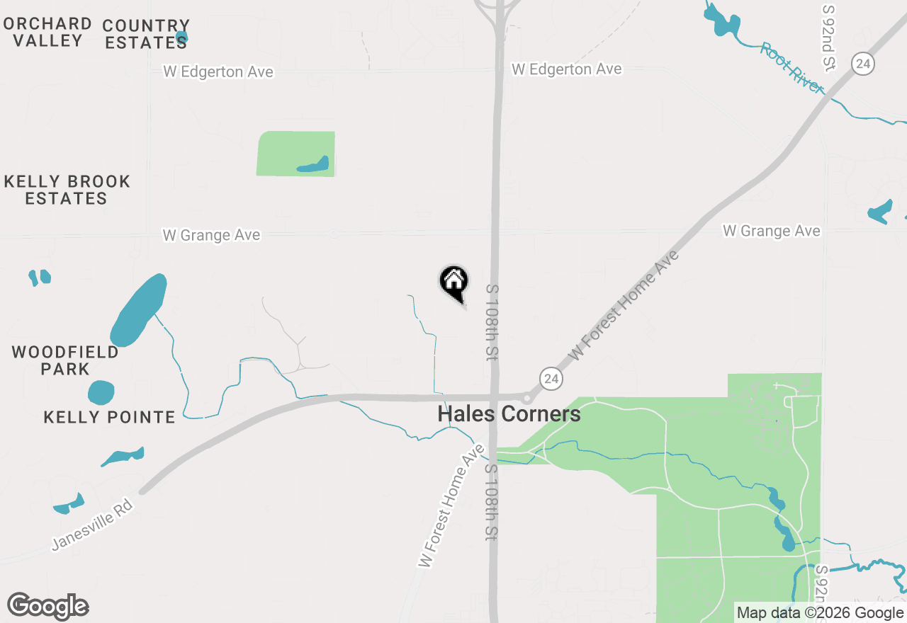 Map of 5659 S 110th St, Hales Corners, WI 53130