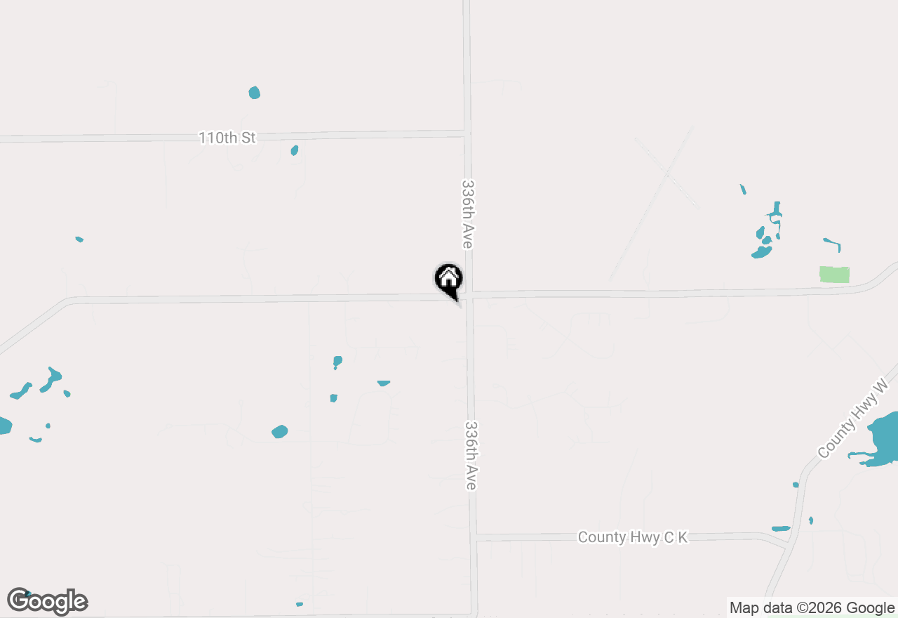 Map of 33701 116th St, Twin Lakes, WI 53181