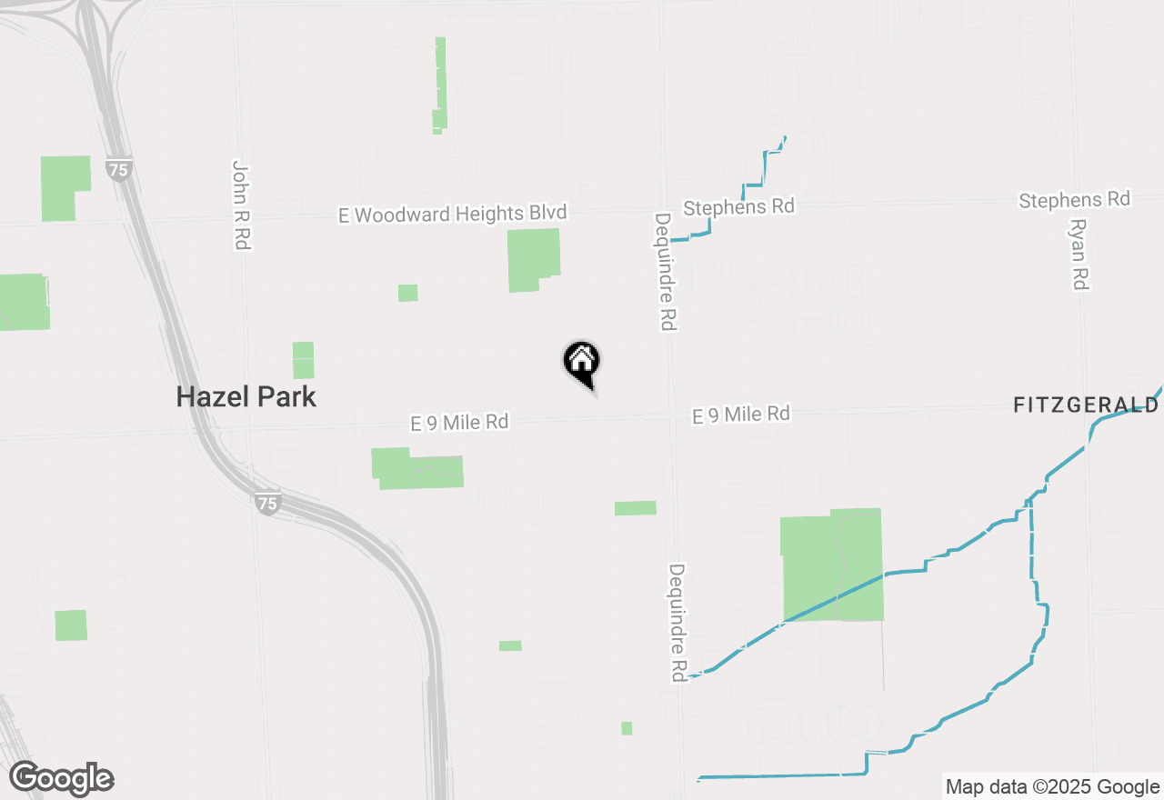 Map of 23044 Crossley Avenue, Hazel Park, MI 48030