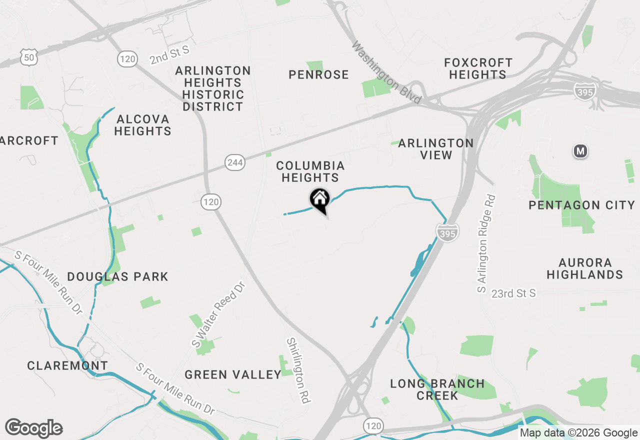 Map of 1600 S Barton Street #750, Arlington, VA 22204