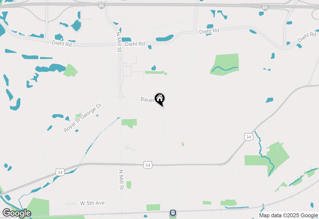 Map of 1433 N Main Street, Naperville, IL 60563