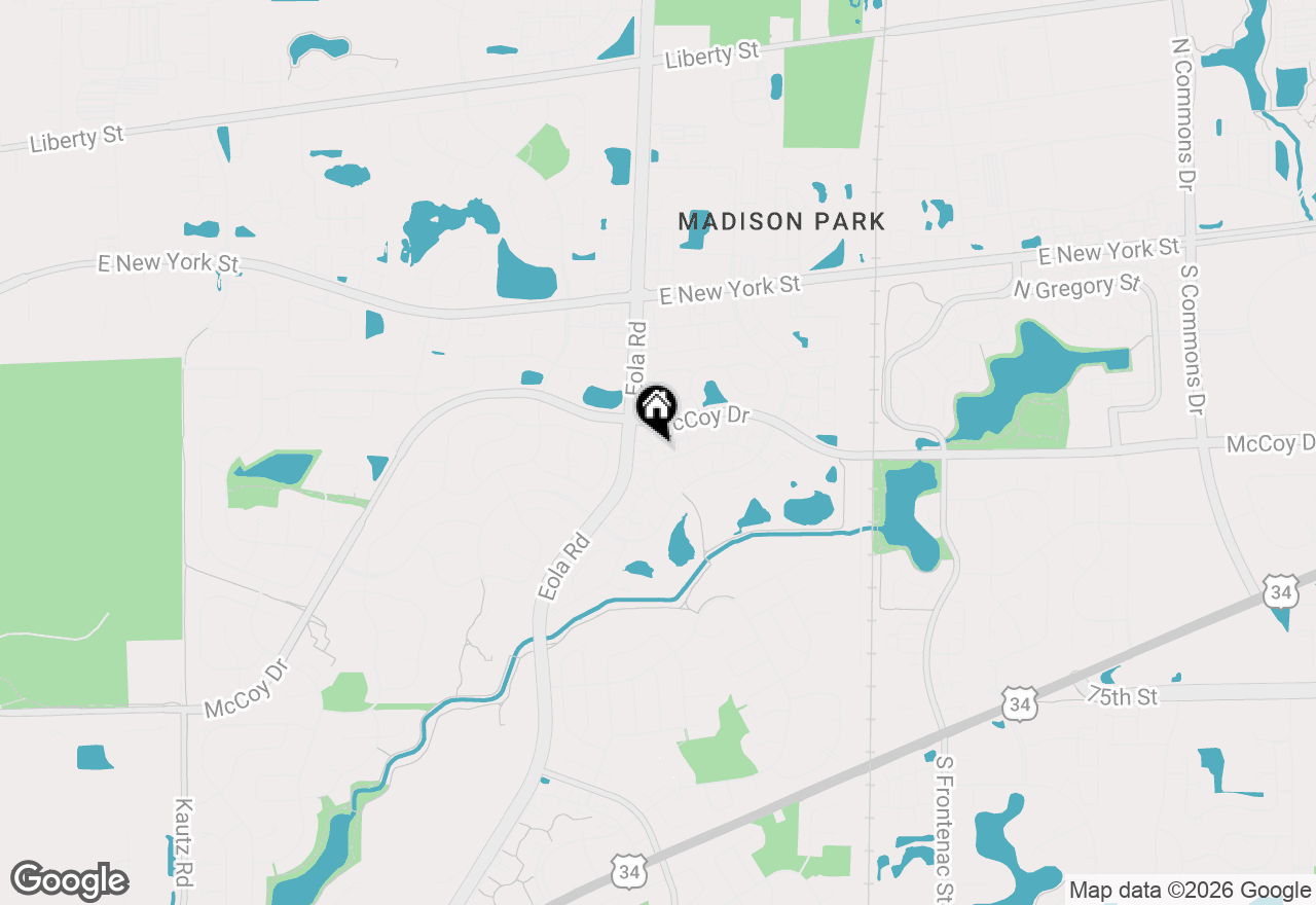 Map of 3033 Anton Circle, Aurora, IL 60504